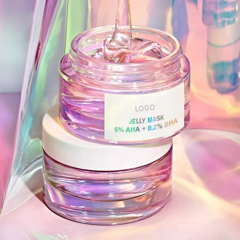 Exfoliating Moisturizing Glow  5%AHA+0.2% BHA Facial Jelly Mask