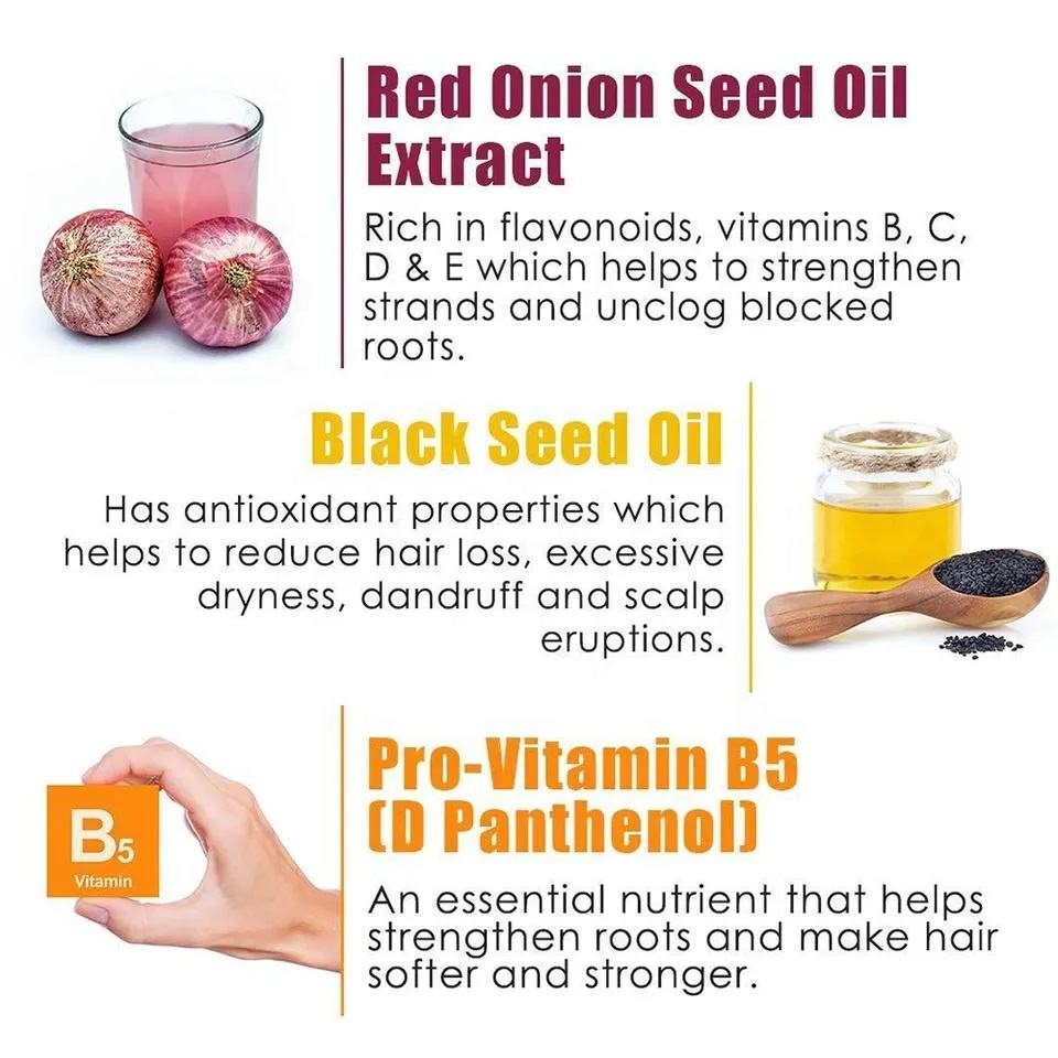 Onion Hair Shampoo and Hair Conditioner for Hair Growth and Hair Fall Control