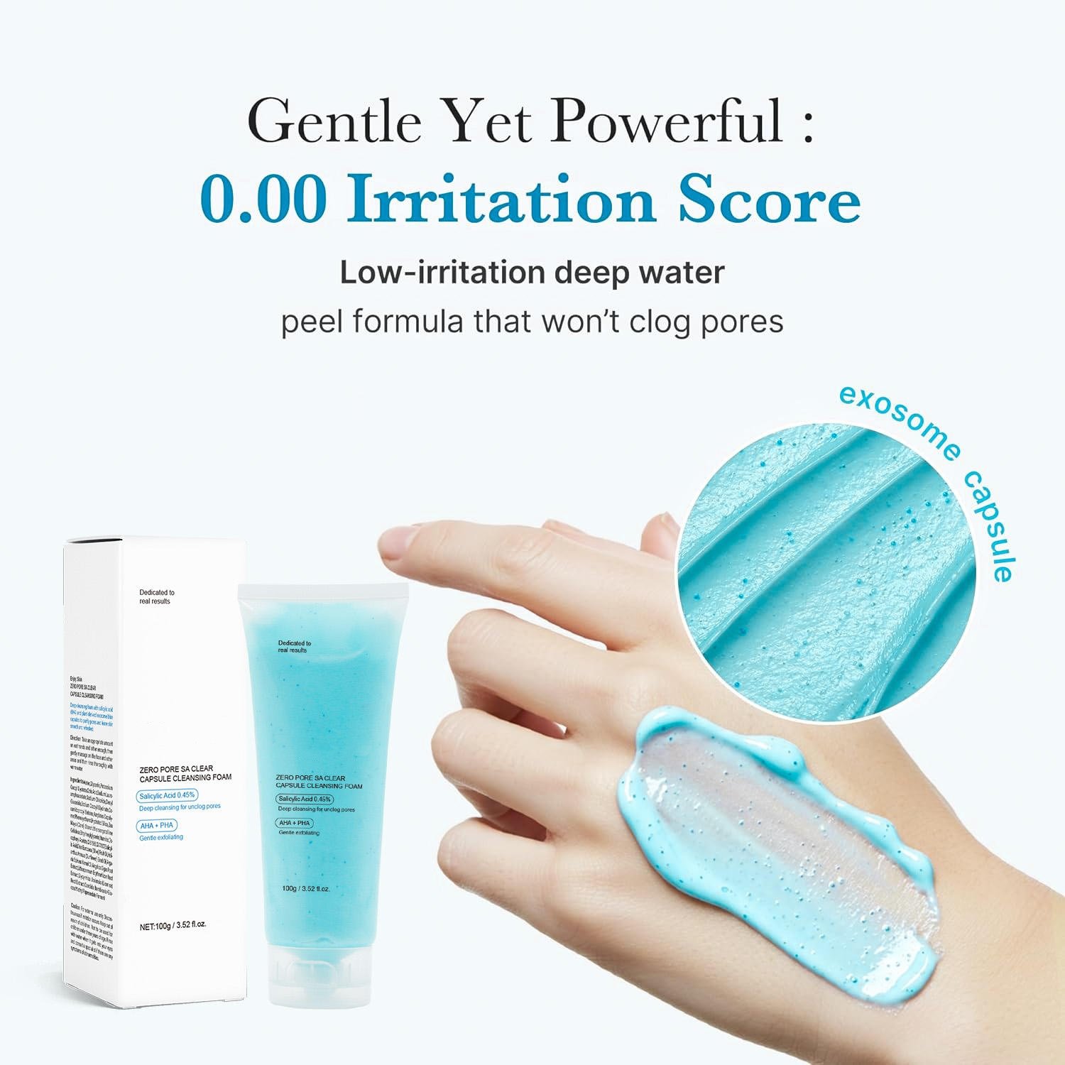 Salicylic Acid Pore Cleansing Foam | Gentle Exfoliating Cleanser OEM Private Label